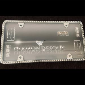 Diamond license plate “brand new”